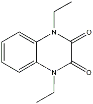 1,4-diethyl-1,4-dihydro-2,3-quinoxalinedione Structure