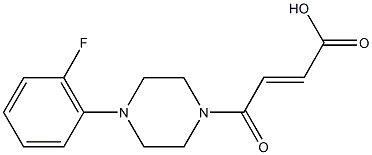 4-[4-(2-fluorophenyl)-1-piperazinyl]-4-oxo-2-butenoic acid Struktur