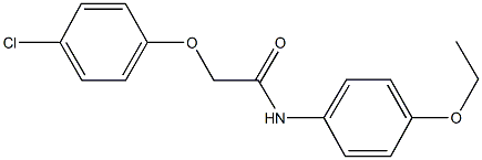 2-(4-chlorophenoxy)-N-(4-ethoxyphenyl)acetamide Struktur