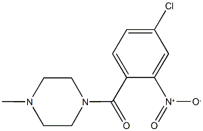 1-{4-chloro-2-nitrobenzoyl}-4-methylpiperazine Struktur