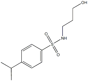 N-(3-hydroxypropyl)-4-isopropylbenzenesulfonamide Struktur