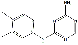 N~2~-(3,4-dimethylphenyl)-1,3,5-triazine-2,4-diamine Struktur