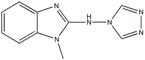 N-(1-methyl-1H-benzimidazol-2-yl)-N-(4H-1,2,4-triazol-4-yl)amine Struktur