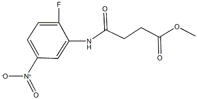 methyl 4-{2-fluoro-5-nitroanilino}-4-oxobutanoate Struktur