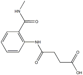 4-{2-[(methylamino)carbonyl]anilino}-4-oxobutanoic acid Struktur