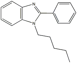 1-pentyl-2-phenyl-1H-benzimidazole Struktur