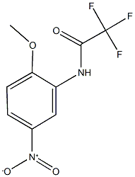 2,2,2-trifluoro-N-{5-nitro-2-methoxyphenyl}acetamide Struktur