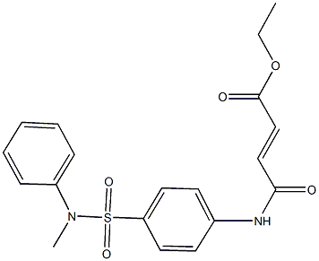 ethyl 4-{4-[(methylanilino)sulfonyl]anilino}-4-oxo-2-butenoate Struktur