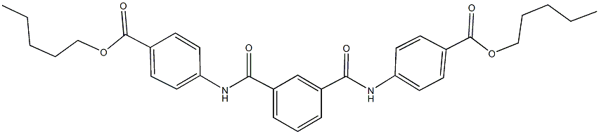 pentyl 4-{[3-({4-[(pentyloxy)carbonyl]anilino}carbonyl)benzoyl]amino}benzoate Struktur