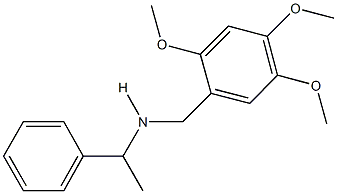 N-(1-phenylethyl)-N-(2,4,5-trimethoxybenzyl)amine Struktur