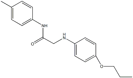 N-(4-methylphenyl)-2-(4-propoxyanilino)acetamide Struktur