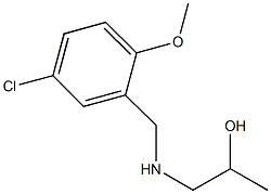 1-[(5-chloro-2-methoxybenzyl)amino]-2-propanol Struktur