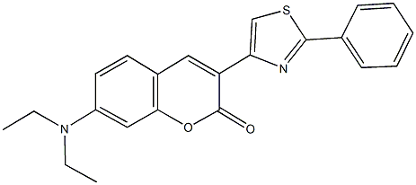 7-(diethylamino)-3-(2-phenyl-1,3-thiazol-4-yl)-2H-chromen-2-one Struktur