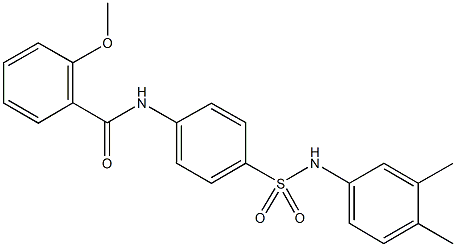 N-{4-[(3,4-dimethylanilino)sulfonyl]phenyl}-2-methoxybenzamide Struktur