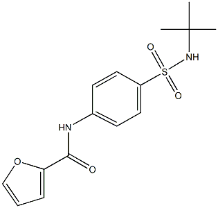 N-{4-[(tert-butylamino)sulfonyl]phenyl}-2-furamide Struktur