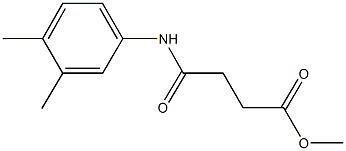 methyl 4-(3,4-dimethylanilino)-4-oxobutanoate Struktur