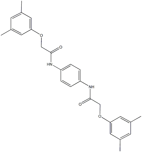 2-(3,5-dimethylphenoxy)-N-(4-{[(3,5-dimethylphenoxy)acetyl]amino}phenyl)acetamide Struktur