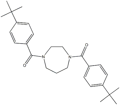 1,4-bis(4-tert-butylbenzoyl)-1,4-diazepane Struktur