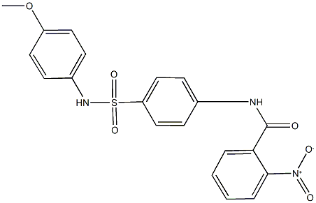 2-nitro-N-{4-[(4-methoxyanilino)sulfonyl]phenyl}benzamide Struktur