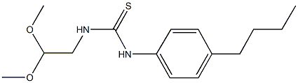 N-(4-butylphenyl)-N'-(2,2-dimethoxyethyl)thiourea Struktur