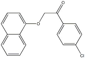 1-(4-chlorophenyl)-2-(1-naphthyloxy)ethanone Struktur