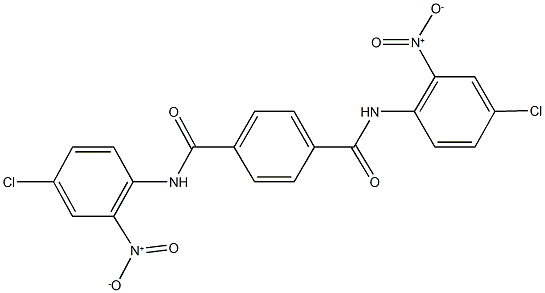 N~1~,N~4~-bis{4-chloro-2-nitrophenyl}terephthalamide Struktur