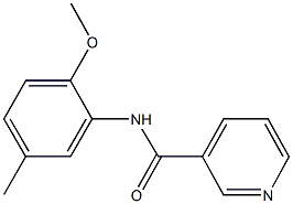 N-(2-methoxy-5-methylphenyl)nicotinamide Struktur