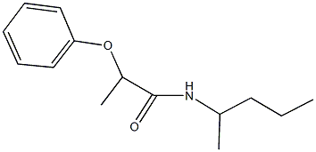 N-(1-methylbutyl)-2-phenoxypropanamide Struktur