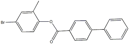 4-bromo-2-methylphenyl [1,1'-biphenyl]-4-carboxylate Struktur