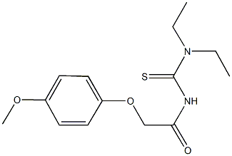 N,N-diethyl-N'-[(4-methoxyphenoxy)acetyl]thiourea Struktur