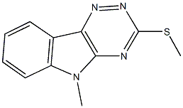 5-methyl-3-(methylsulfanyl)-5H-[1,2,4]triazino[5,6-b]indole Struktur