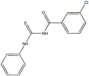 N-[(3-chlorophenyl)carbonyl]-N'-phenylthiourea Struktur