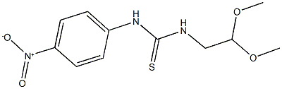 N-(2,2-dimethoxyethyl)-N'-{4-nitrophenyl}thiourea Struktur