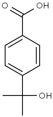 4-(1-hydroxy-1-methylethyl)benzoic acid Struktur