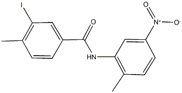 N-{5-nitro-2-methylphenyl}-3-iodo-4-methylbenzamide Struktur