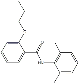 N-(2,6-dimethylphenyl)-2-isobutoxybenzamide Struktur