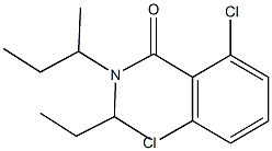 N,N-di(sec-butyl)-2,6-dichlorobenzamide Struktur