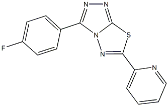 3-(4-fluorophenyl)-6-(2-pyridinyl)[1,2,4]triazolo[3,4-b][1,3,4]thiadiazole Struktur