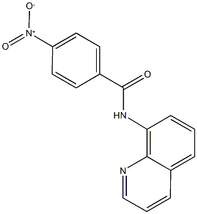 4-nitro-N-(8-quinolinyl)benzamide Struktur