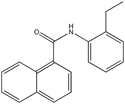 N-(2-ethylphenyl)-1-naphthamide Struktur