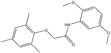 N-(2,5-dimethoxyphenyl)-2-(mesityloxy)acetamide Struktur