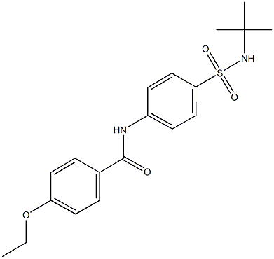 N-{4-[(tert-butylamino)sulfonyl]phenyl}-4-ethoxybenzamide Struktur