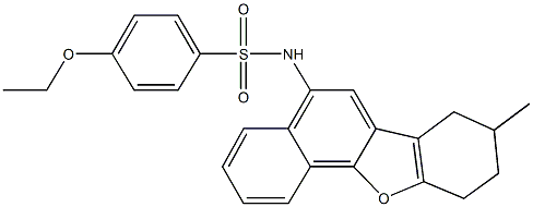 4-ethoxy-N-(8-methyl-7,8,9,10-tetrahydronaphtho[1,2-b][1]benzofuran-5-yl)benzenesulfonamide Struktur