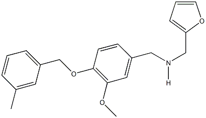 N-(2-furylmethyl)-N-{3-methoxy-4-[(3-methylbenzyl)oxy]benzyl}amine Struktur