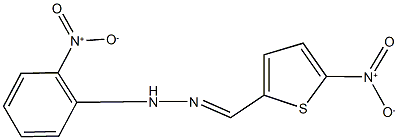 5-nitro-2-thiophenecarbaldehyde {2-nitrophenyl}hydrazone Struktur