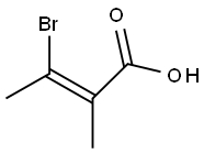 3-bromo-2-methylbut-2-enoic acid Struktur