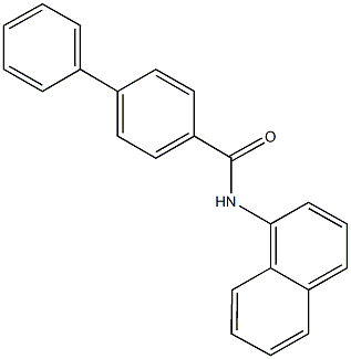 N-(1-naphthyl)[1,1'-biphenyl]-4-carboxamide Struktur