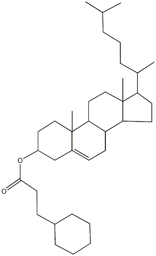 17-(1,5-dimethylhexyl)-10,13-dimethyl-2,3,4,7,8,9,10,11,12,13,14,15,16,17-tetradecahydro-1H-cyclopenta[a]phenanthren-3-yl 3-cyclohexylpropanoate Struktur