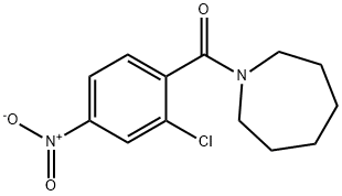 1-{2-chloro-4-nitrobenzoyl}azepane Struktur