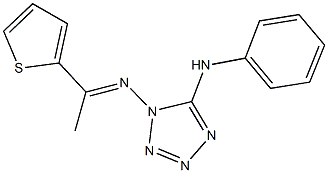 N~5~-phenyl-N~1~-(1-thien-2-ylethylidene)-1H-tetraazole-1,5-diamine Struktur